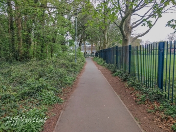 Path and cycle track in Llandaff
