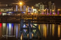 Cardiff Bay at night