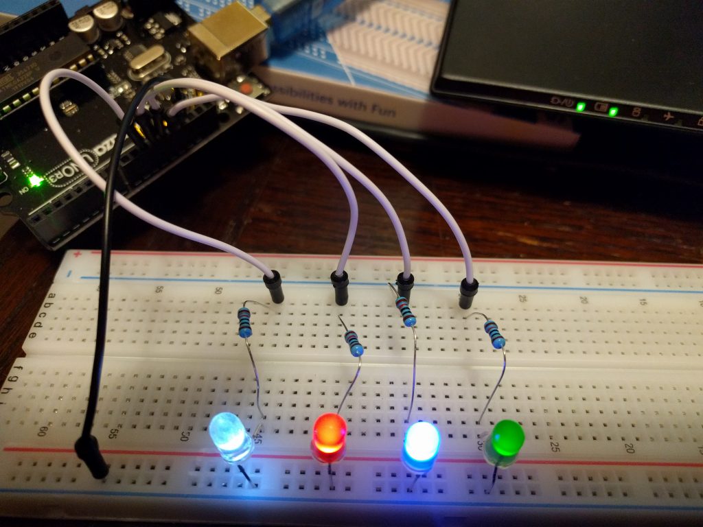 LED lights attached to arduino
