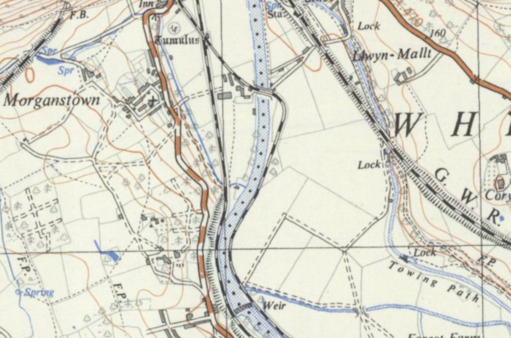 1930s map of Forest Farm area
